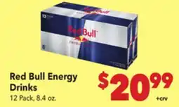 Vallarta Supermarkets Red Bull Energy Drinks offer