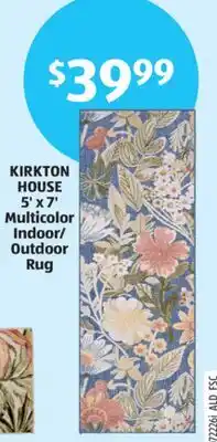Aldi KIRKTON HOUSE 5' x 7' Multicolor Indoor/Outdoor Rug offer