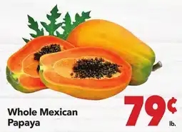 Vallarta Supermarkets Whole Mexican Papaya offer