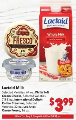 Vallarta Supermarkets Lactaid Milk offer