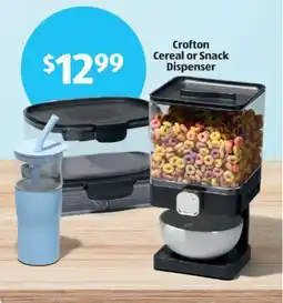 Aldi Crofton Cereal or Snack Dispenser offer