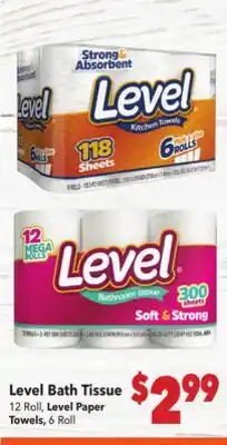 Vallarta Supermarkets Level Bath Tissue offer