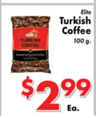 Valley Marketplace Elite Turkish Coffee offer