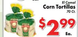 Valley Marketplace El Comal Corn Tortillas offer