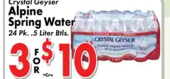 Valley Marketplace Crystal Geyser Alpine Spring Water offer