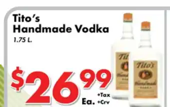 Valley Marketplace Tito's Handmade Vodka offer
