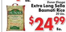 Valley Marketplace Dunar Elonga Extra Long Sella Basmati Rice offer