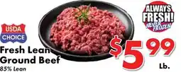 Valley Marketplace Fresh Lean Ground Beef offer
