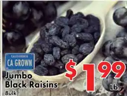 Valley Marketplace Jumbo Black Raisins offer