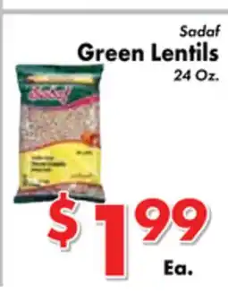 Valley Marketplace Sadaf Green Lentils offer