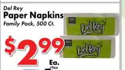 Valley Marketplace Del Rey Paper Napkins offer