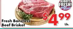 Valley Marketplace Fresh Boneless Beef Brisket offer