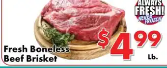 Valley Marketplace Fresh Boneless Beef Brisket offer