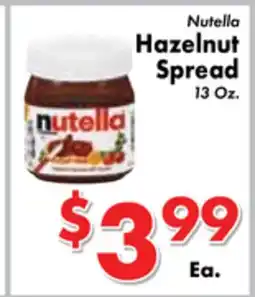 Valley Marketplace Nutella Hazelnut Spread offer