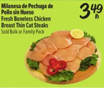 El Super Fresh Boneless Chicken Breast Thin Cut Steaks offer