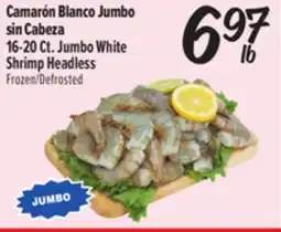 El Super 16-20 Ct. Jumbo White Shrimp Headless offer