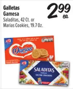 El Super Gamesa Saladitas, 42 Ct. o Marias Cookies, 19.7 Oz offer