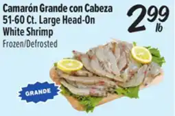El Super 51-60 Ct. Large Head-On White Shrimp offer