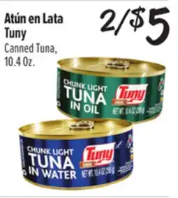 El Super Tuny Canned Tuna offer