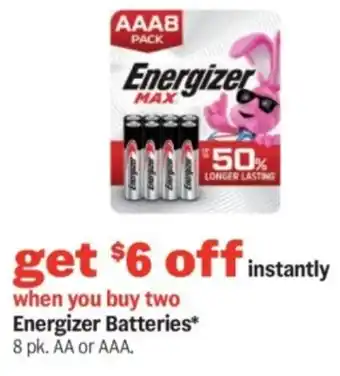 Meijer Energizer batteries offer