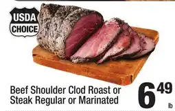 Super King Markets Beef Shoulder Clod Roast or Steak offer