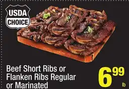 Super King Markets Beef Short Ribs or Flanken Ribs Regular or Marinated offer