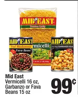 Super King Markets Mid East Vermicelli 16 oz, Garbanzo or Fava Beans 15 oz offer