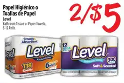 El Super Fresh Level Bathroom Tissue or Paper Towels offer