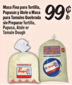 El Super Fresh Masa Fina para Tortilla, Pupusas y Atole o Masa para Tamales Quebrada sin Preparar offer