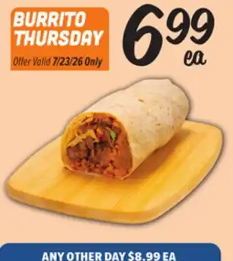 El Super Fresh BURRITO THURSDAY offer