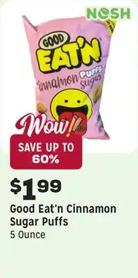 Grocery Outlet Cinnamon Sugar Puffs offer