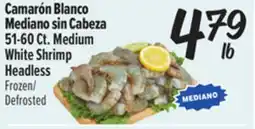 El Super Fresh 51-60 Ct. Medium White Shrimp Headless offer