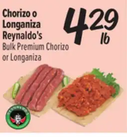 El Super Fresh Reynaldo's Bulk Premium Chorizo or Longaniza offer