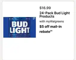 Walgreens 24-Pack Bud Light Products offer