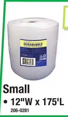 Menards Small Clear Bubble Cushion Wrap offer