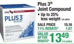 Menards Plus 3 Joint Compound DRYWALL offer