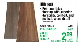 Menards Hillcrest offer