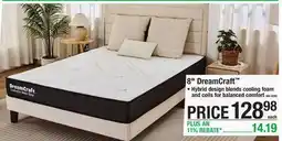 Menards 8 DreamCraft Twin Mattresses-in-a-box offer