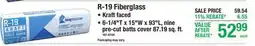 Menards R-19 Fiberglass Insulation offer