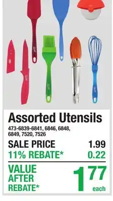 Menards Assorted Utensils offer