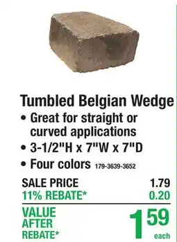 Menards Tumbled Belgian Wedge Retaining Wall Blocks offer