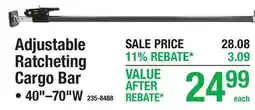 Menards Adjustable Ratcheting Cargo Bar offer