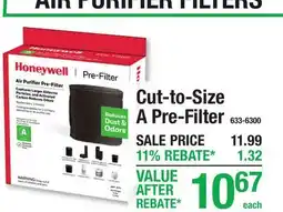 Menards Cut-to-Size A Pre-Filter offer
