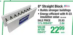 Menards 8 Straight Block offer