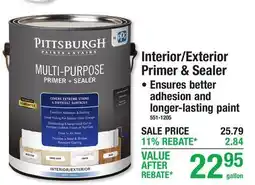Menards Interior/Exterior Primer & Sealer offer