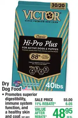 Menards Dry Dog Food offer