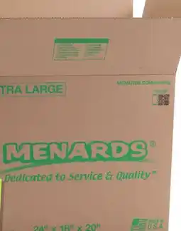 Menards MOVING BOXES Extra Large offer
