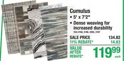 Menards Cumulus Area Rugs offer