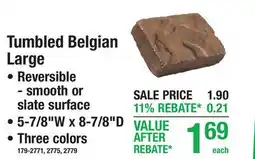Menards Tumbled Belgian Large PAVERS & PATIO BLOCKS offer