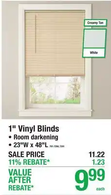 Menards 1 Vinyl Blinds offer